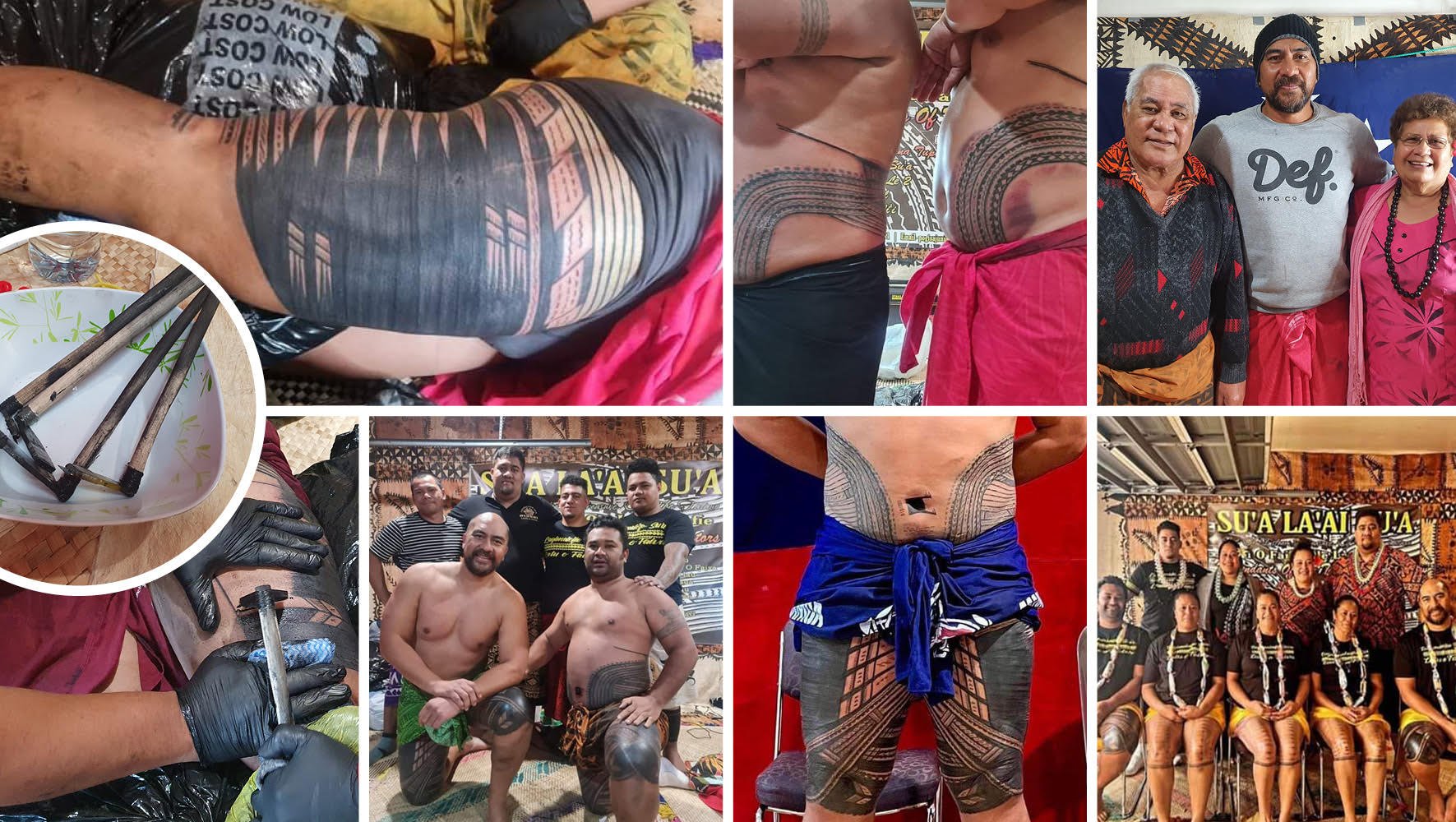 A player’s pride and pain of getting their traditional full body Samoan Tattoo -Malofie tatau