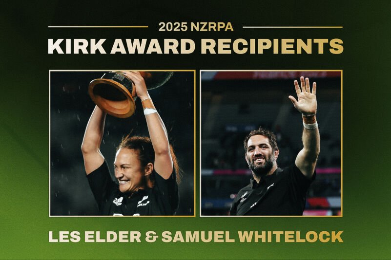 Les Elder and Samuel Whitelock honoured with the RPA Kirk Award